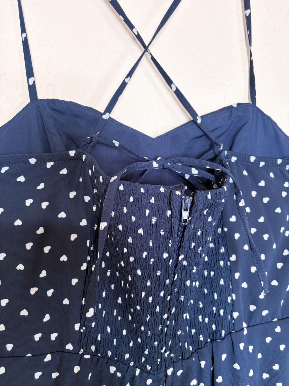 Francesca's Collections Navy and White Midi Dress - Picture 11 of 12